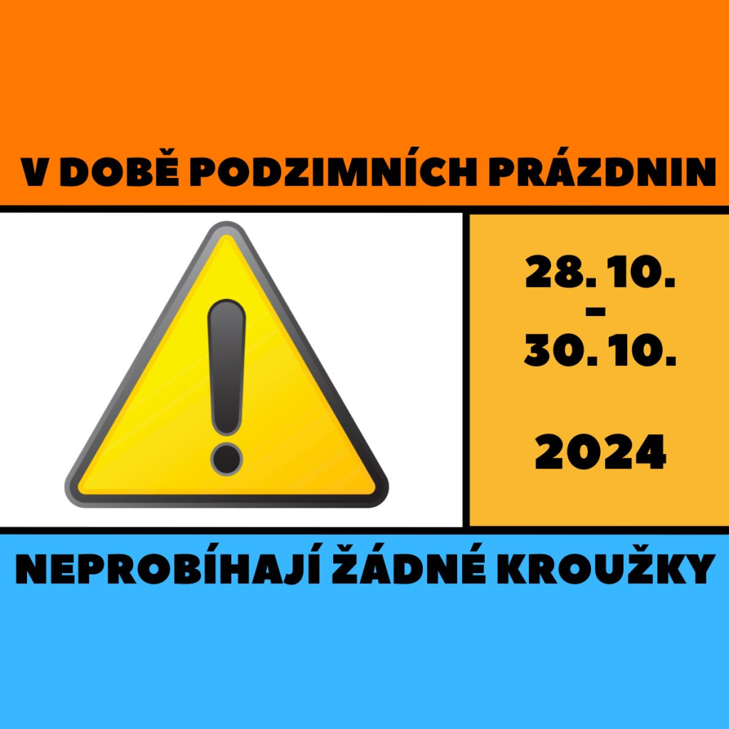 O podzimních prázdninách nejsou kroužky