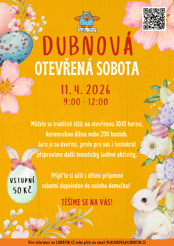 Otevřená sobota DUBEN