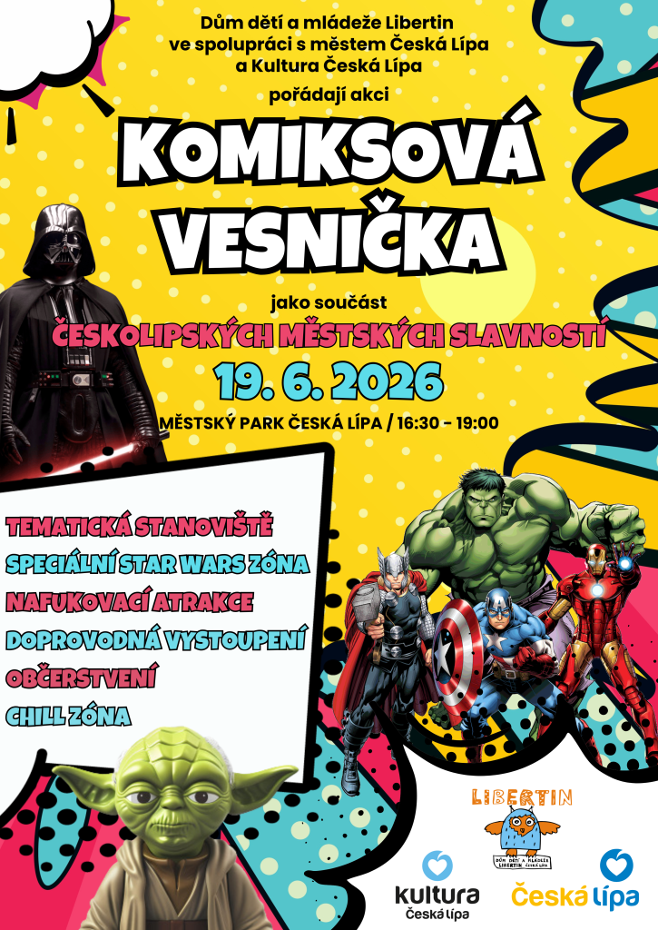 Komiksová vesnička - Městské slavnosti 2026