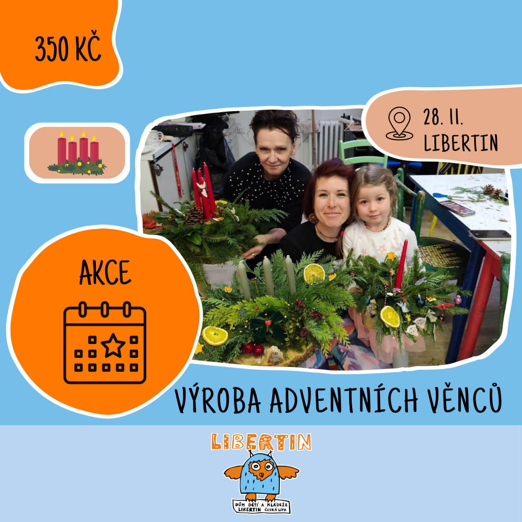 Výroba adventních věnců - odpolední