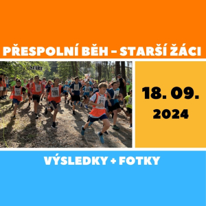 Přespolní běh okresní kolo - starší žáci 2024