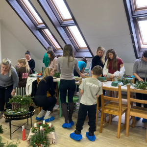 Výroba adventních věnců - odpolední